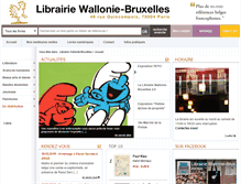 Tablet Screenshot of librairiewalloniebruxelles.com